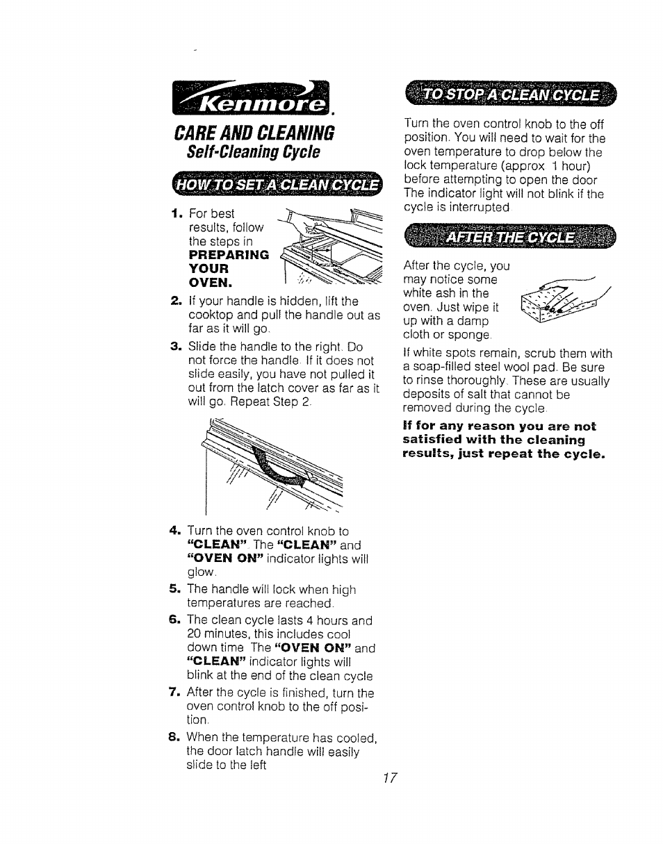 Careamùleamm | Kenmore 911.92485 User Manual | Page 17 / 28