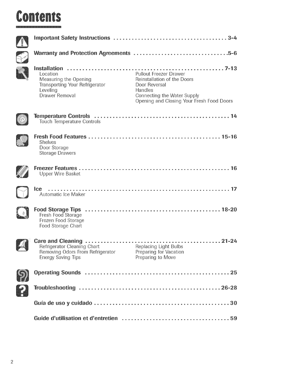 Kenmore TRIO 596.755024 User Manual | Page 2 / 29