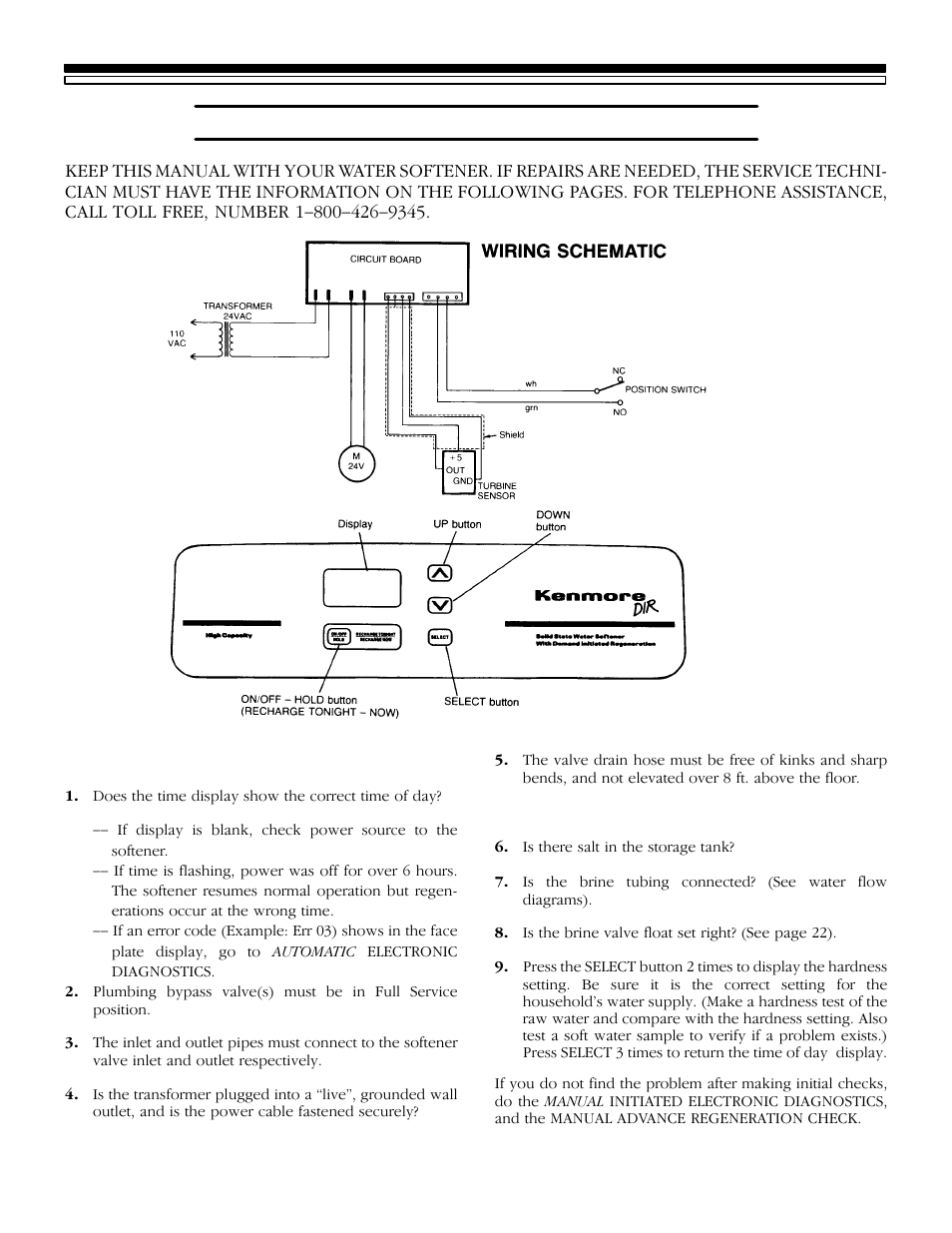 Service tech. information, 19 5a. troubleshooting | Kenmore 625.348460 User Manual | Page 19 / 32