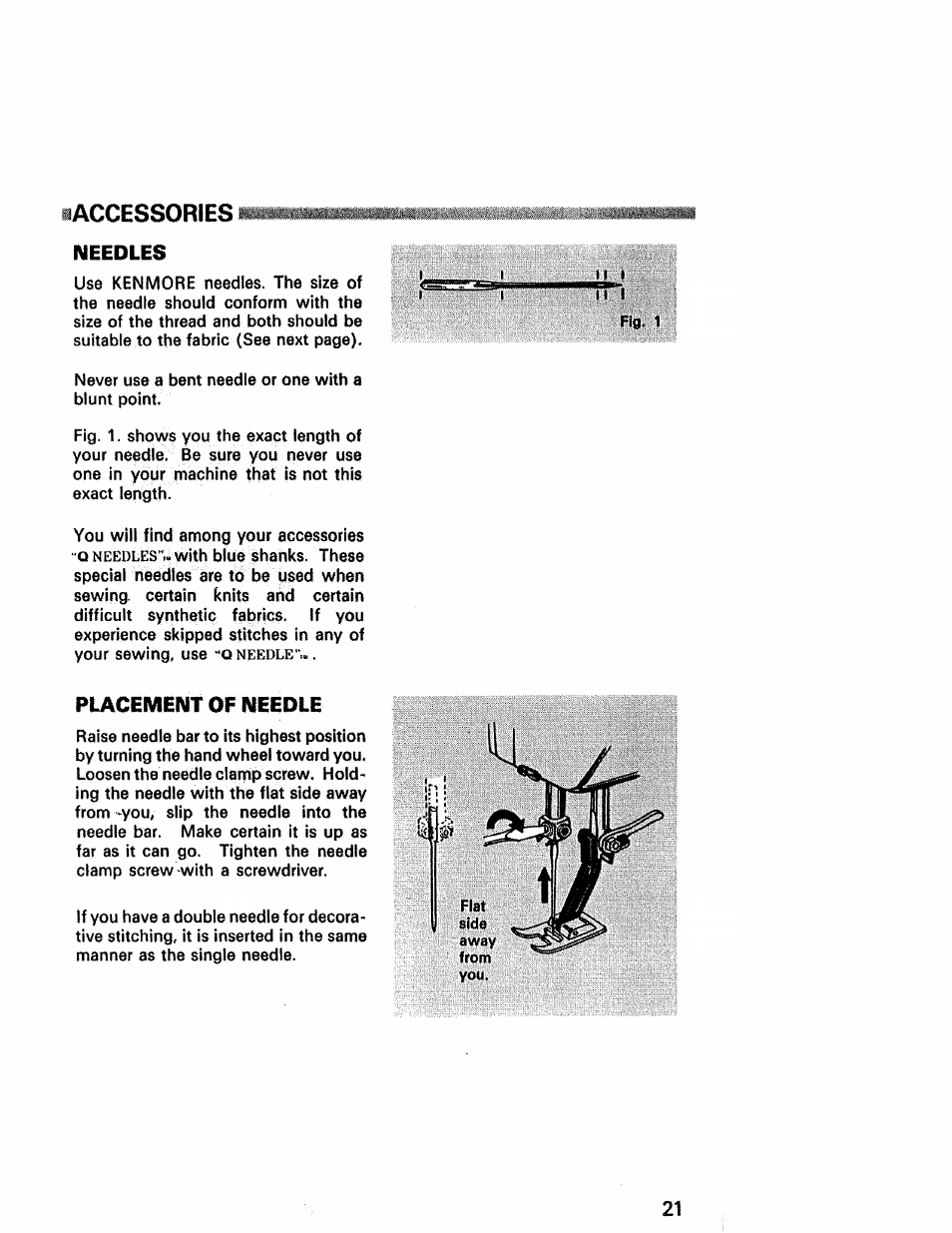 Laccessories | Kenmore 1430 User Manual | Page 22 / 50