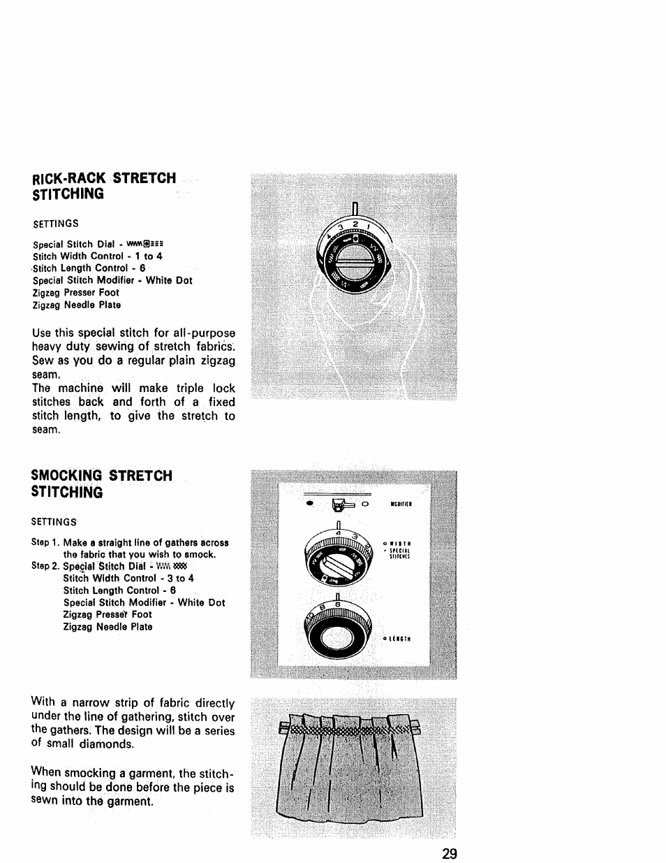 Smocking stretch stitching | Kenmore 1430 User Manual | Page 30 / 50