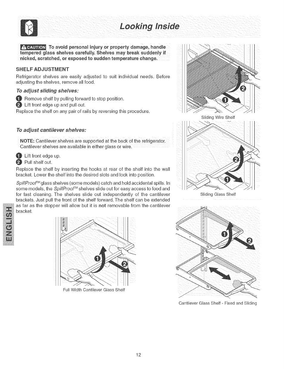 Looking/imme | Kenmore 25374184403 User Manual | Page 12 / 20