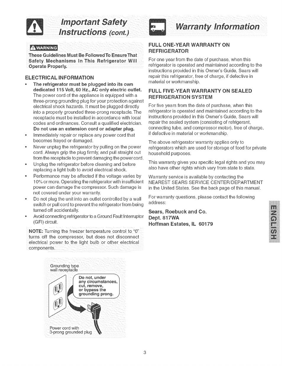 Warmntym formation | Kenmore 25374184403 User Manual | Page 3 / 20