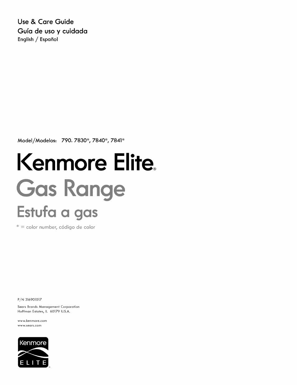 Kenmore ELITE 790. 7830 User Manual | 42 pages