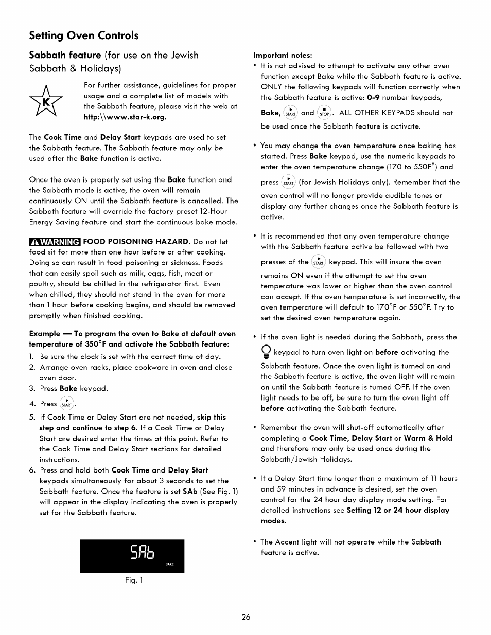 Setting oven controls | Kenmore ELITE 790. 7830 User Manual | Page 26 / 42