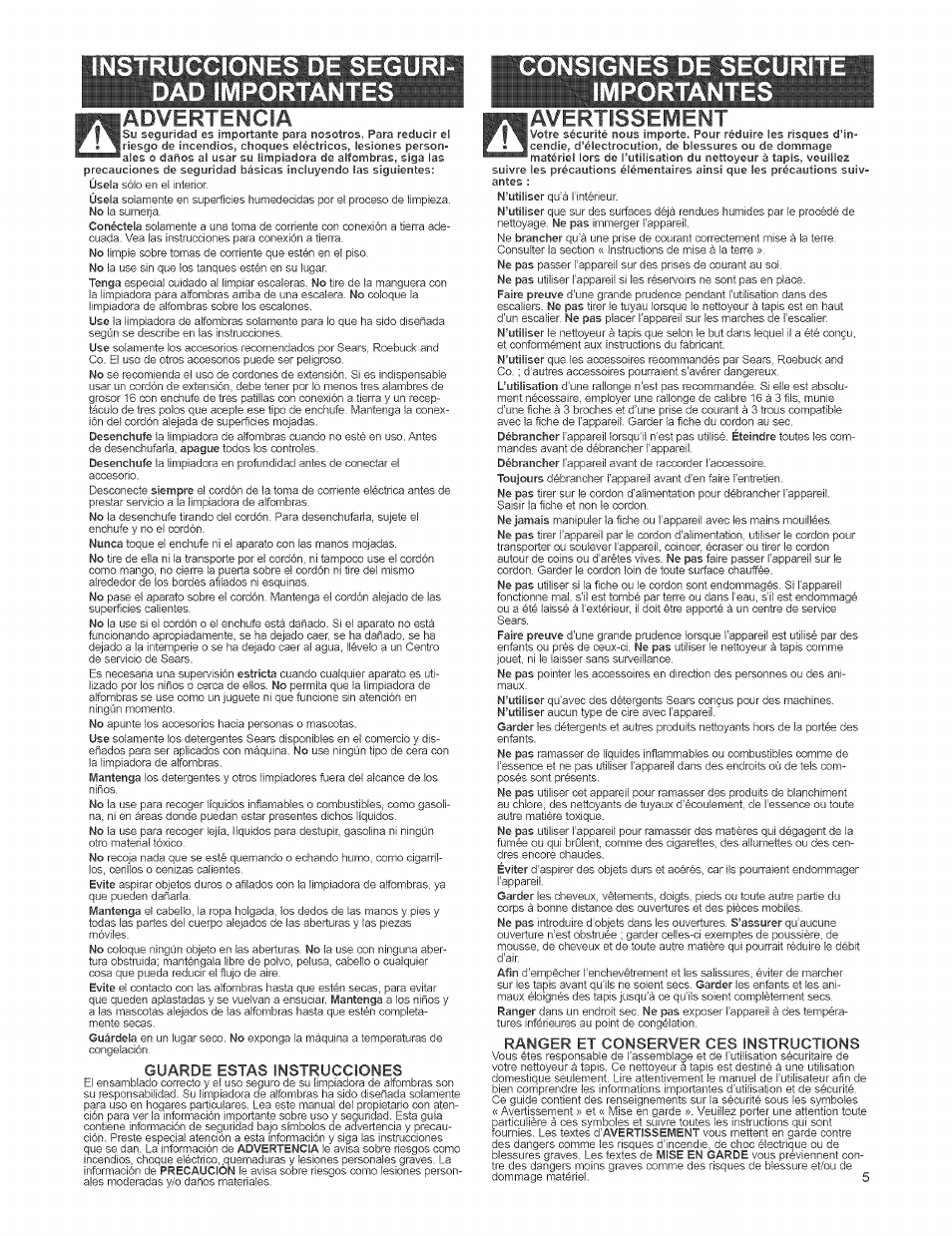 Kenmore 473.8592 User Manual | Page 5 / 32