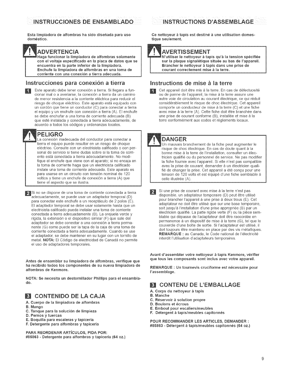 Kenmore 473.8592 User Manual | Page 9 / 32