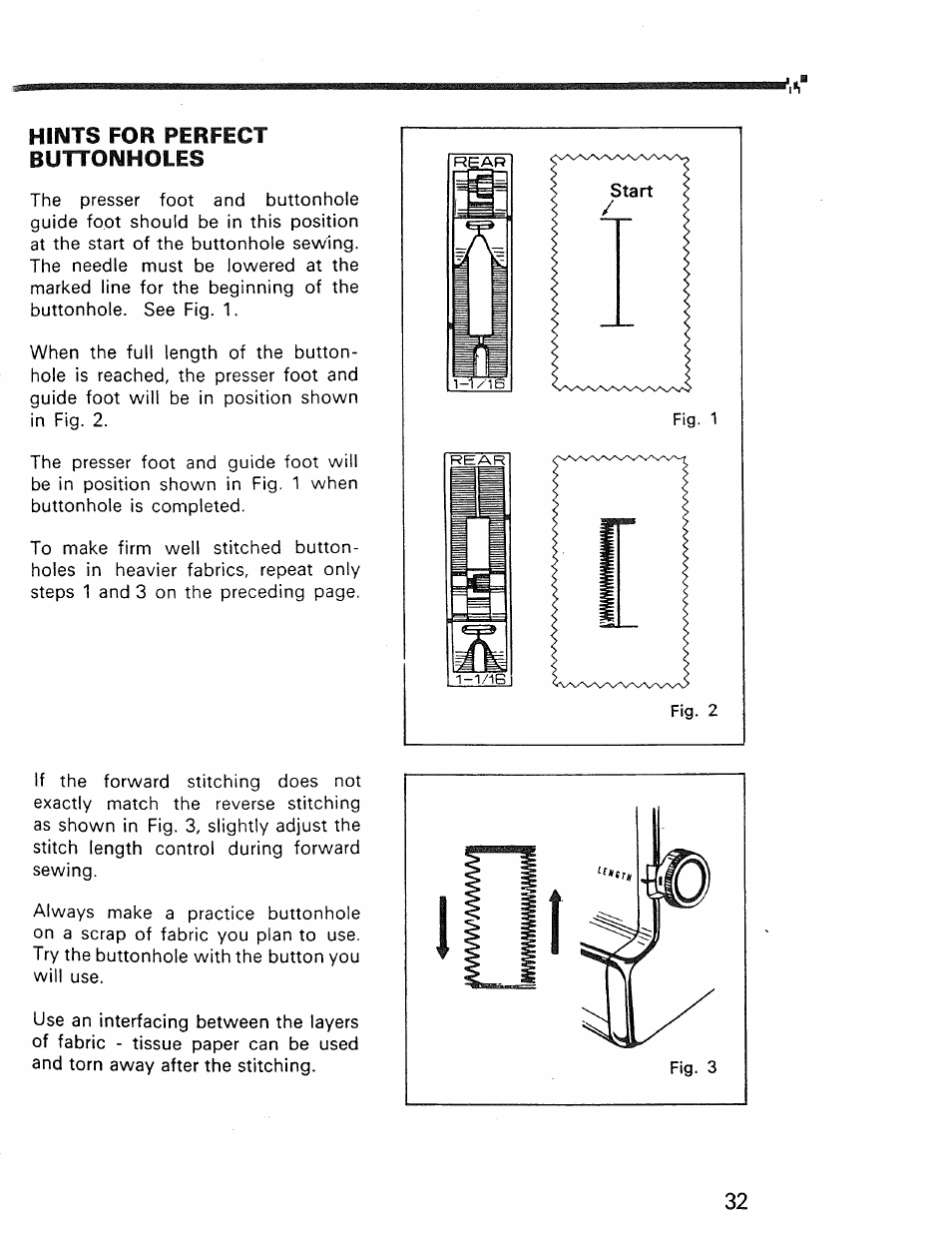 Hints for perfect | Kenmore 1030 User Manual | Page 33 / 46