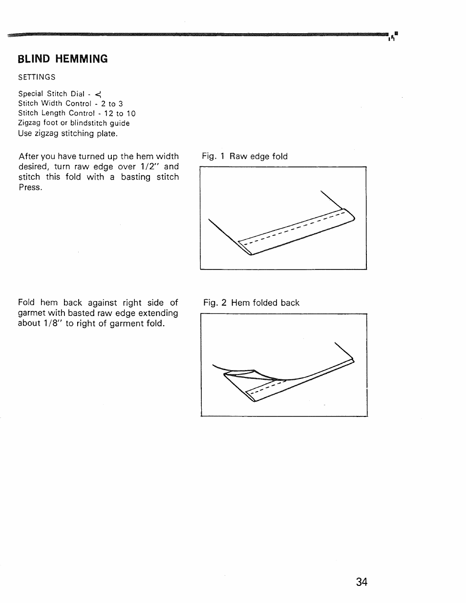 Blind hemming | Kenmore 1030 User Manual | Page 35 / 46