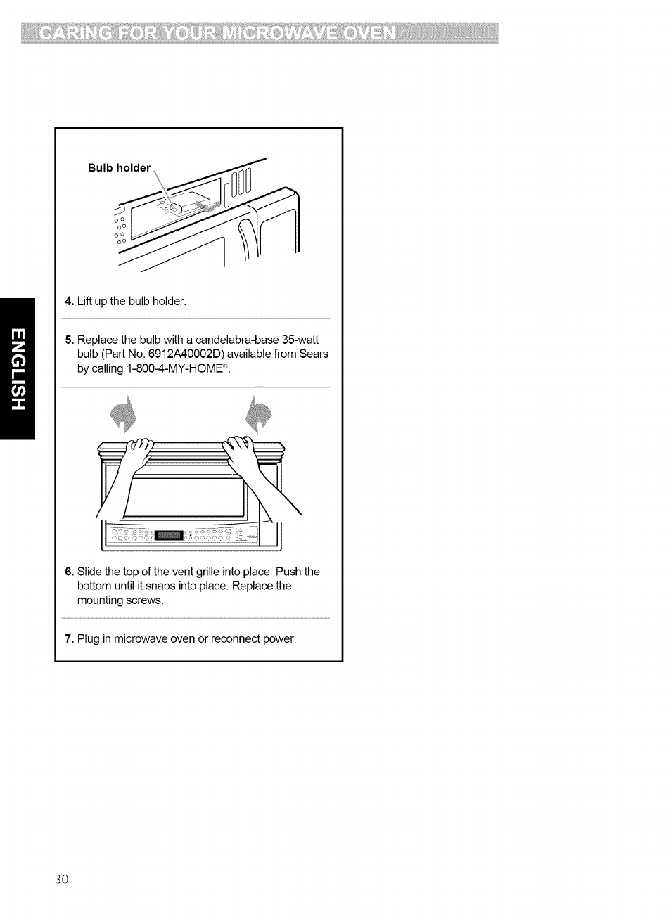 Kenmore 721.80869 User Manual | Page 30 / 35