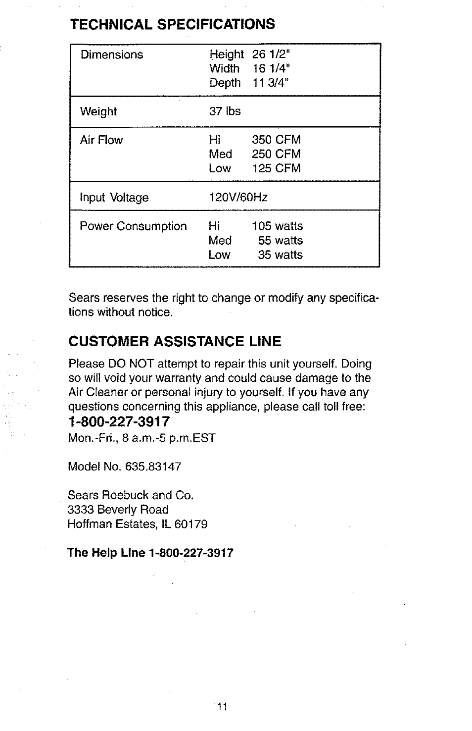 Kenmore 147 User Manual | Page 12 / 13