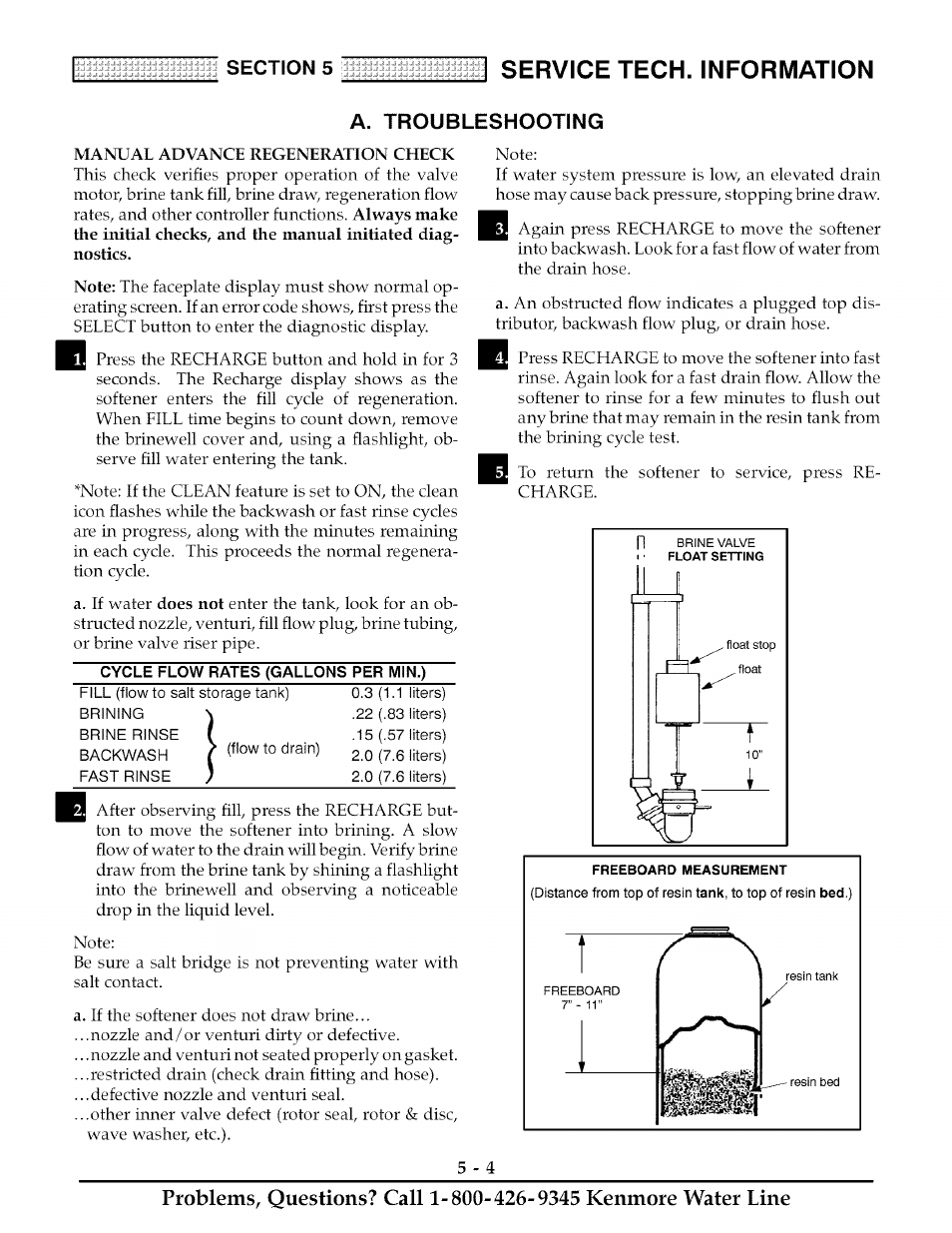 A. troubleshooting, Service tech. information | Kenmore ULTRASOFT 625.38888 User Manual | Page 25 / 36