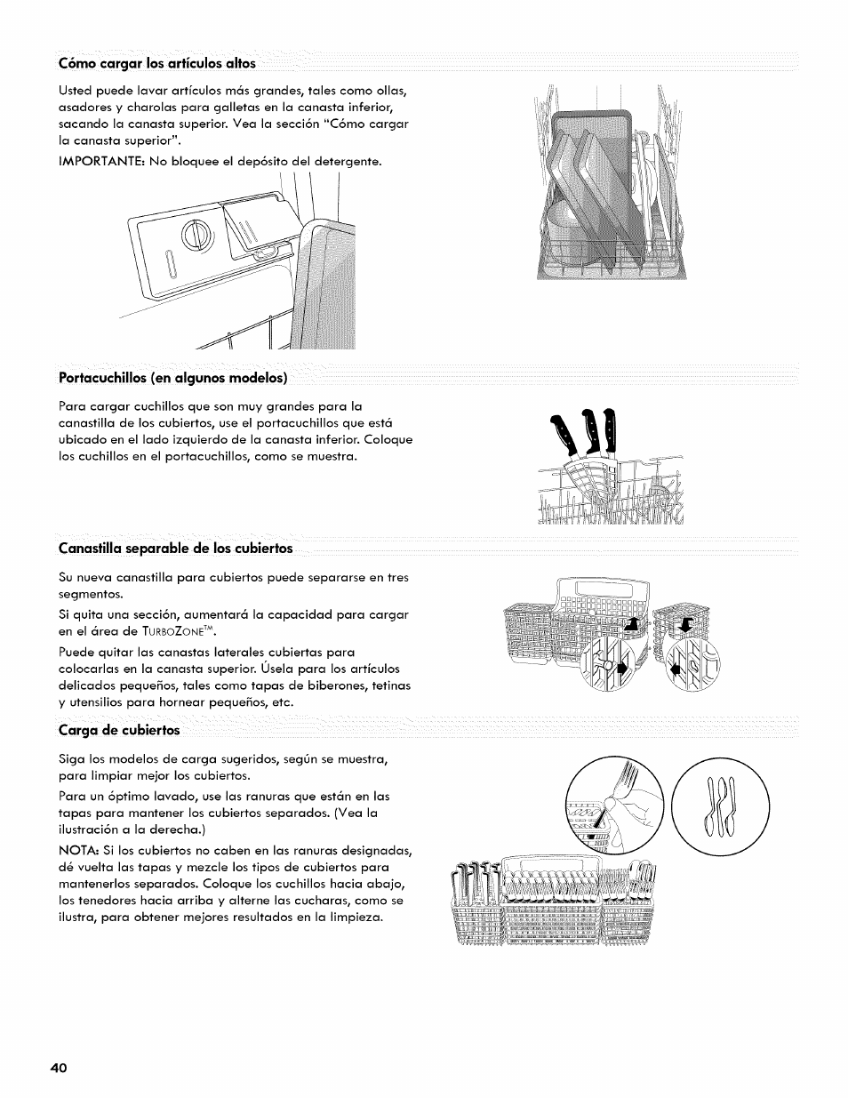 Kenmore ULTRA WASH 665.1404 User Manual | Page 40 / 78