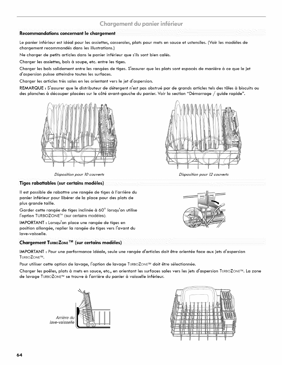 Kenmore ULTRA WASH 665.1404 User Manual | Page 64 / 78