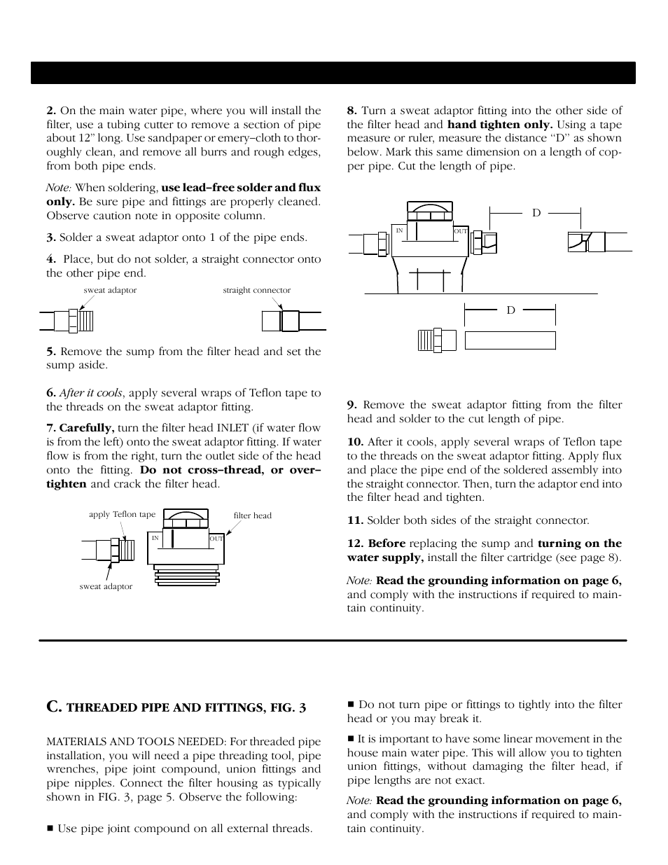 Installation steps (cont.) | Kenmore 625.343420 User Manual | Page 7 / 12