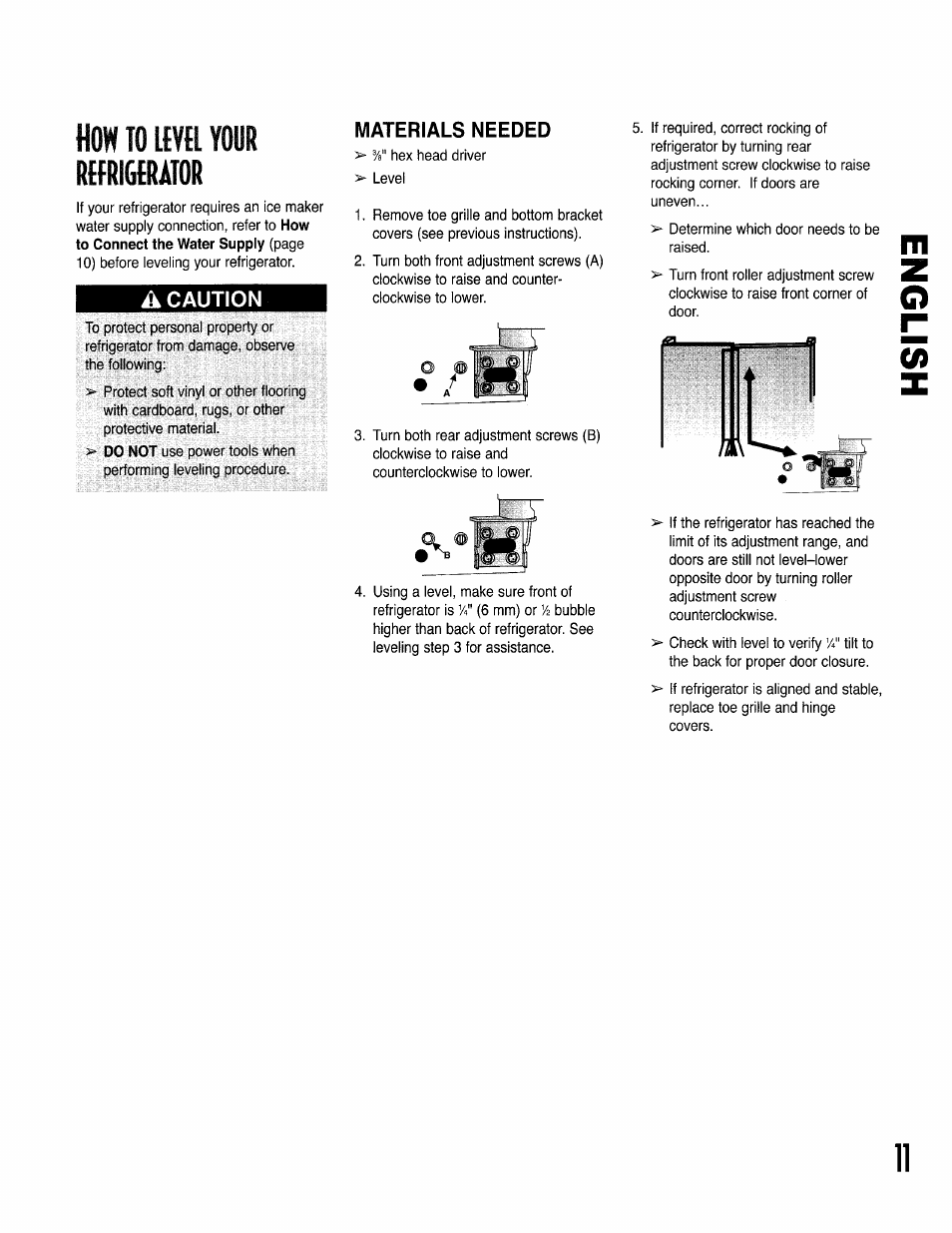 Materials needed, Now to, Your rffrigtrator | Kenmore 596.50002100 User Manual | Page 11 / 88