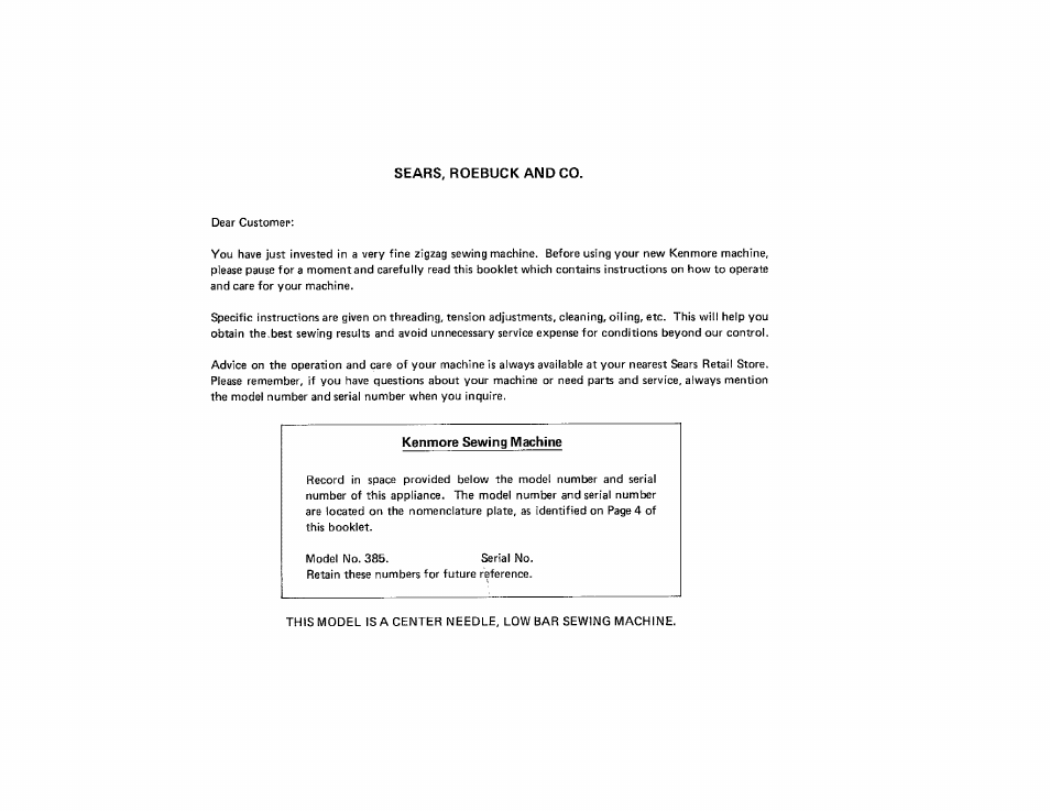 Kenmore 385.115518 User Manual | Page 2 / 48