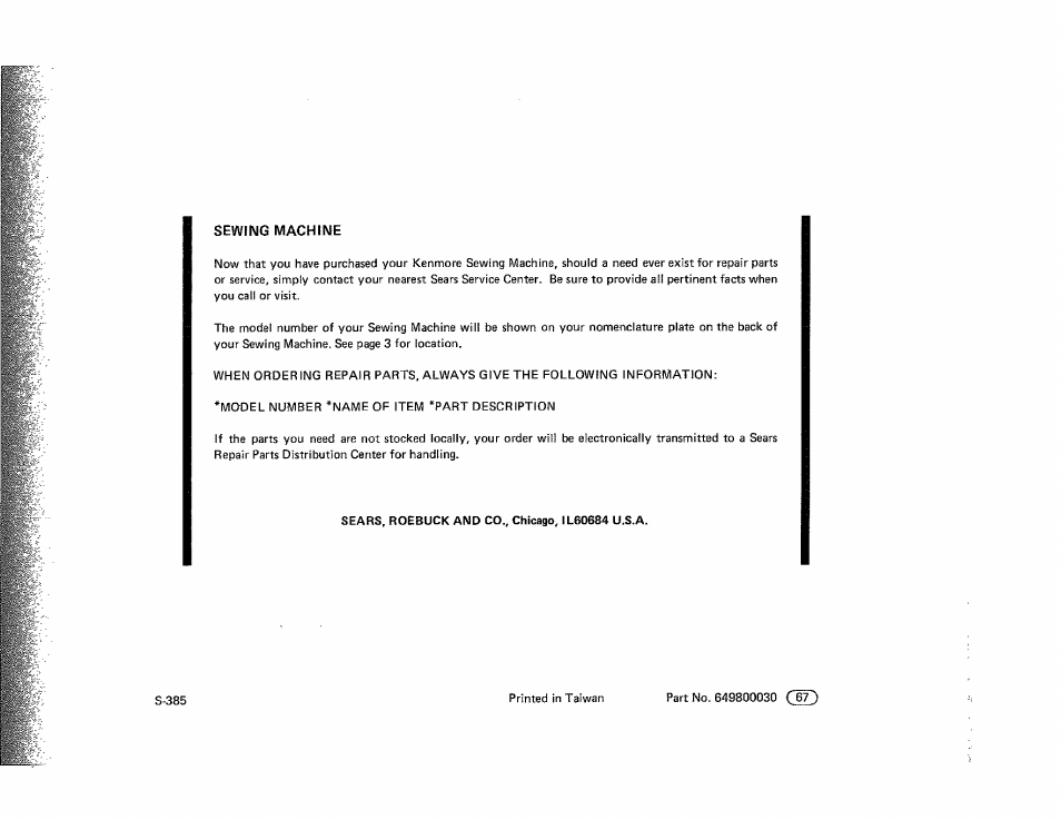 Kenmore 385.115518 User Manual | Page 48 / 48