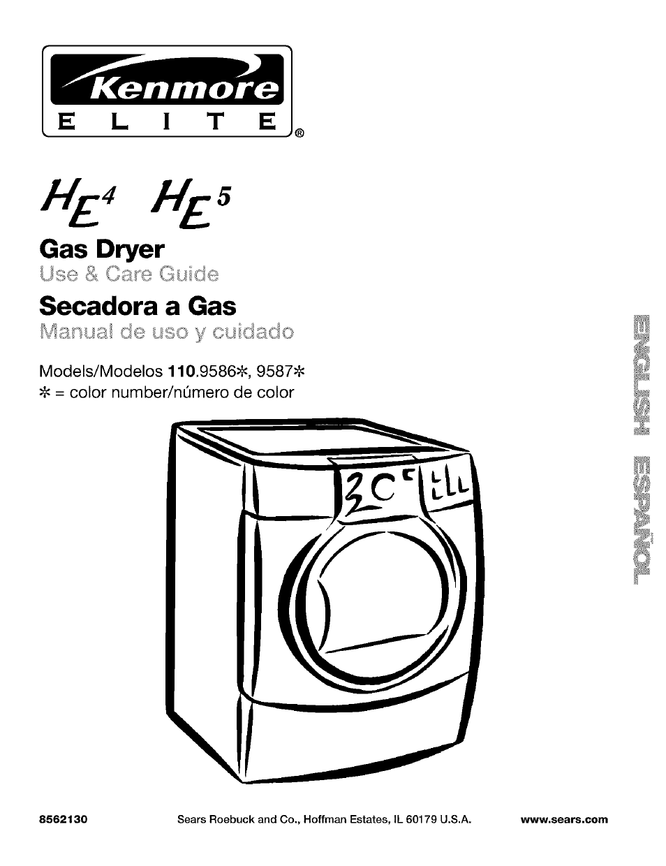 Kenmore ELITE HE4 110.9586 User Manual | 48 pages