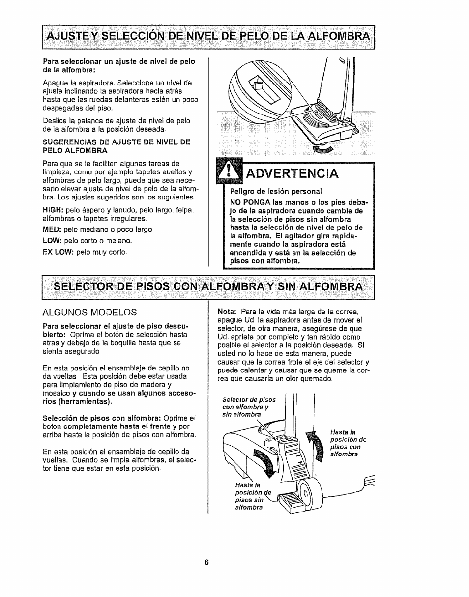 Advertencia | Kenmore 116.32289 User Manual | Page 28 / 44