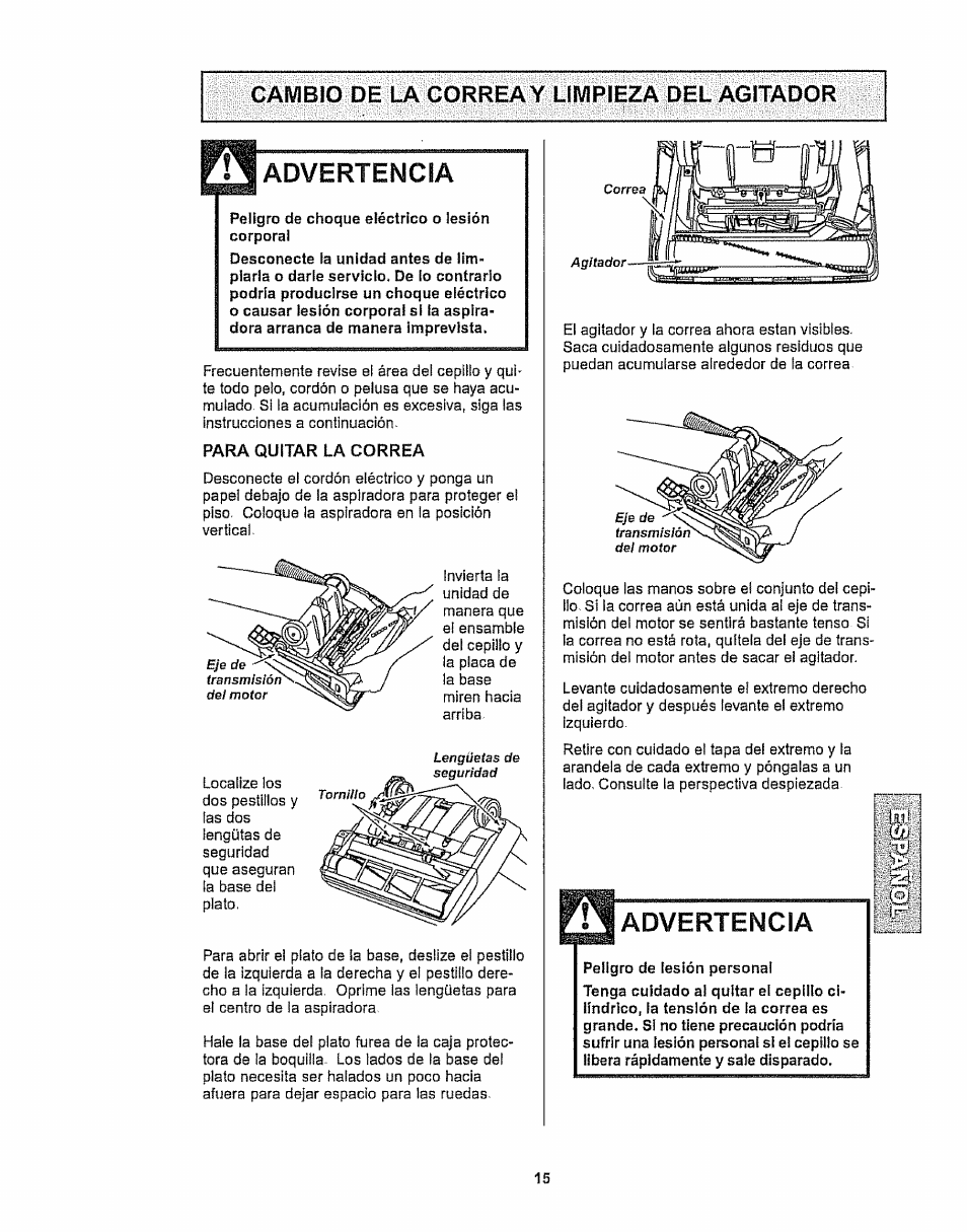 Advertencia, Ìitìi | Kenmore 116.32289 User Manual | Page 37 / 44