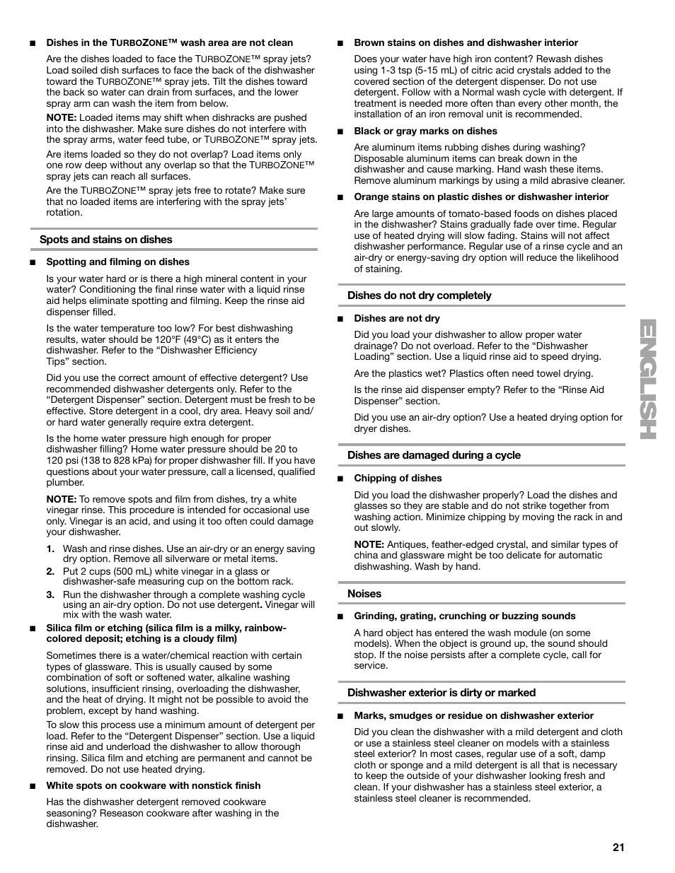 Kenmore 665.1379 User Manual | Page 21 / 22