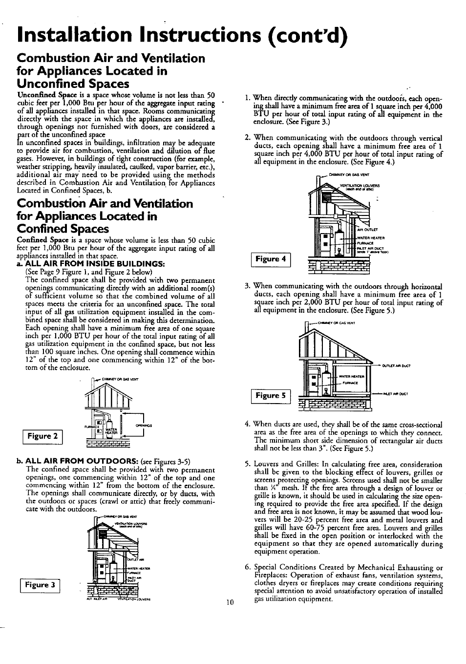 Installation instructions (cont'd) | Kenmore POWER MISER 153.330751 User Manual | Page 10 / 28