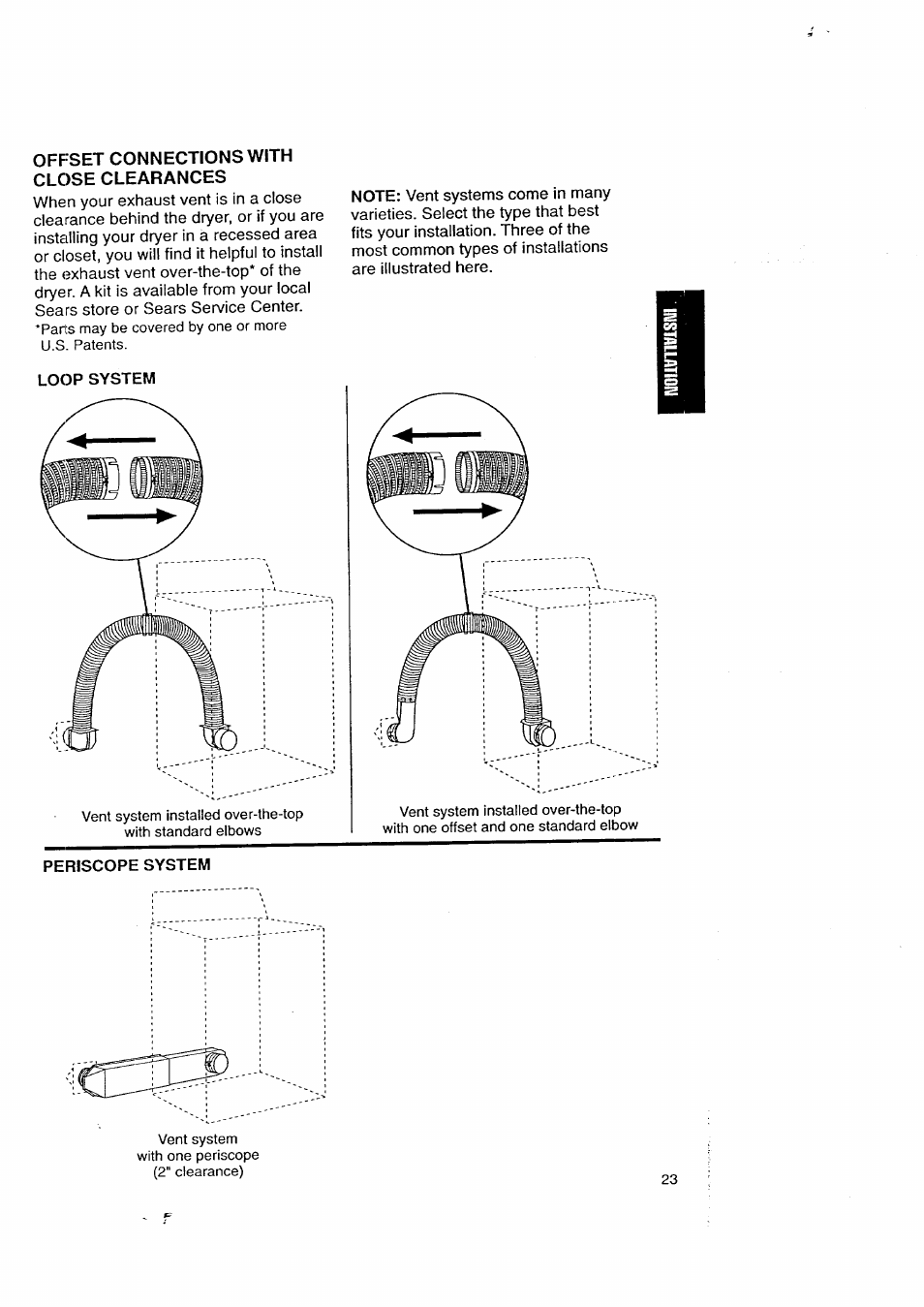 Offset connections with close clearances | Kenmore 3405602 User Manual | Page 23 / 42