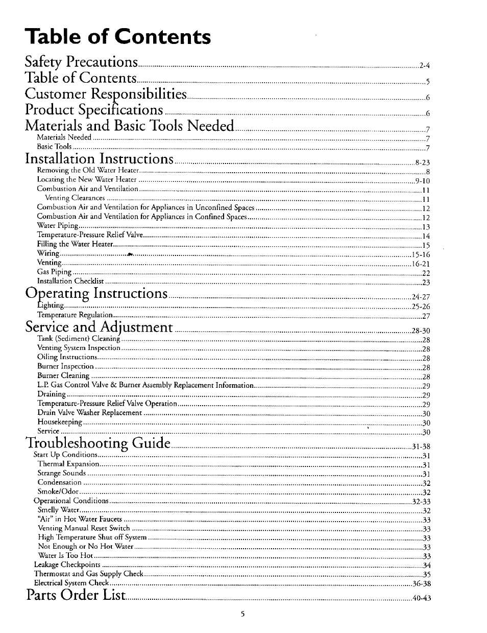 Kenmore 153.335963 User Manual | Page 5 / 44