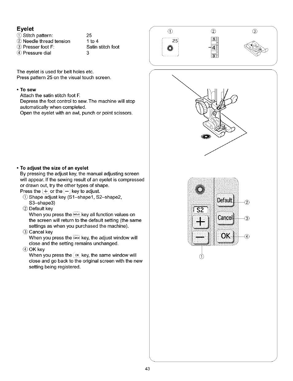 Eyelet | Kenmore 200 User Manual | Page 49 / 90