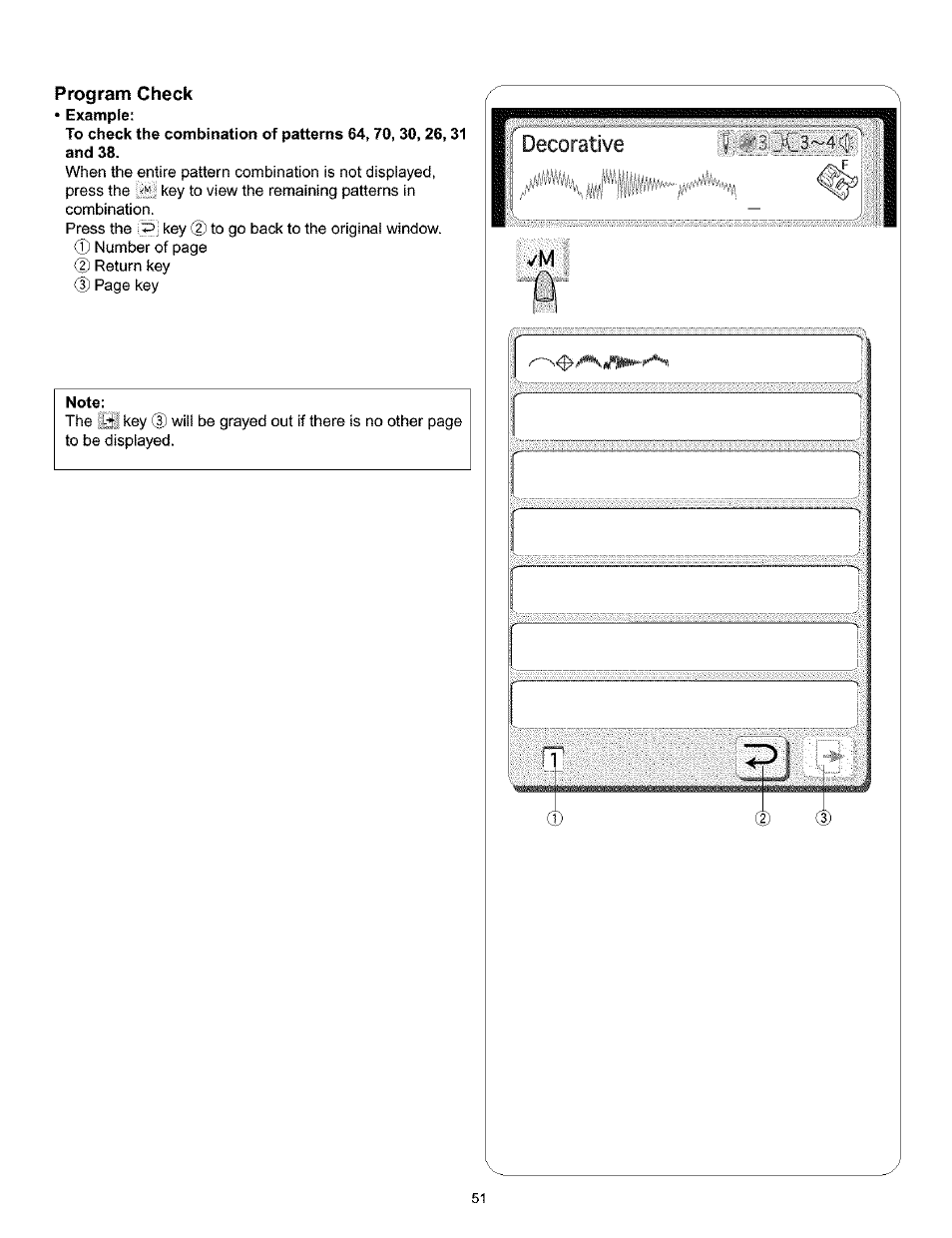 Program check, Decorative | Kenmore 200 User Manual | Page 57 / 90