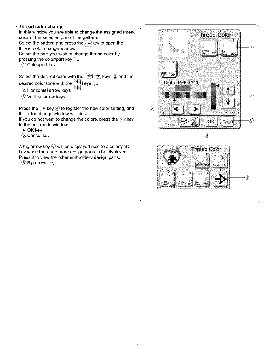 Thread color change | Kenmore 200 User Manual | Page 79 / 90