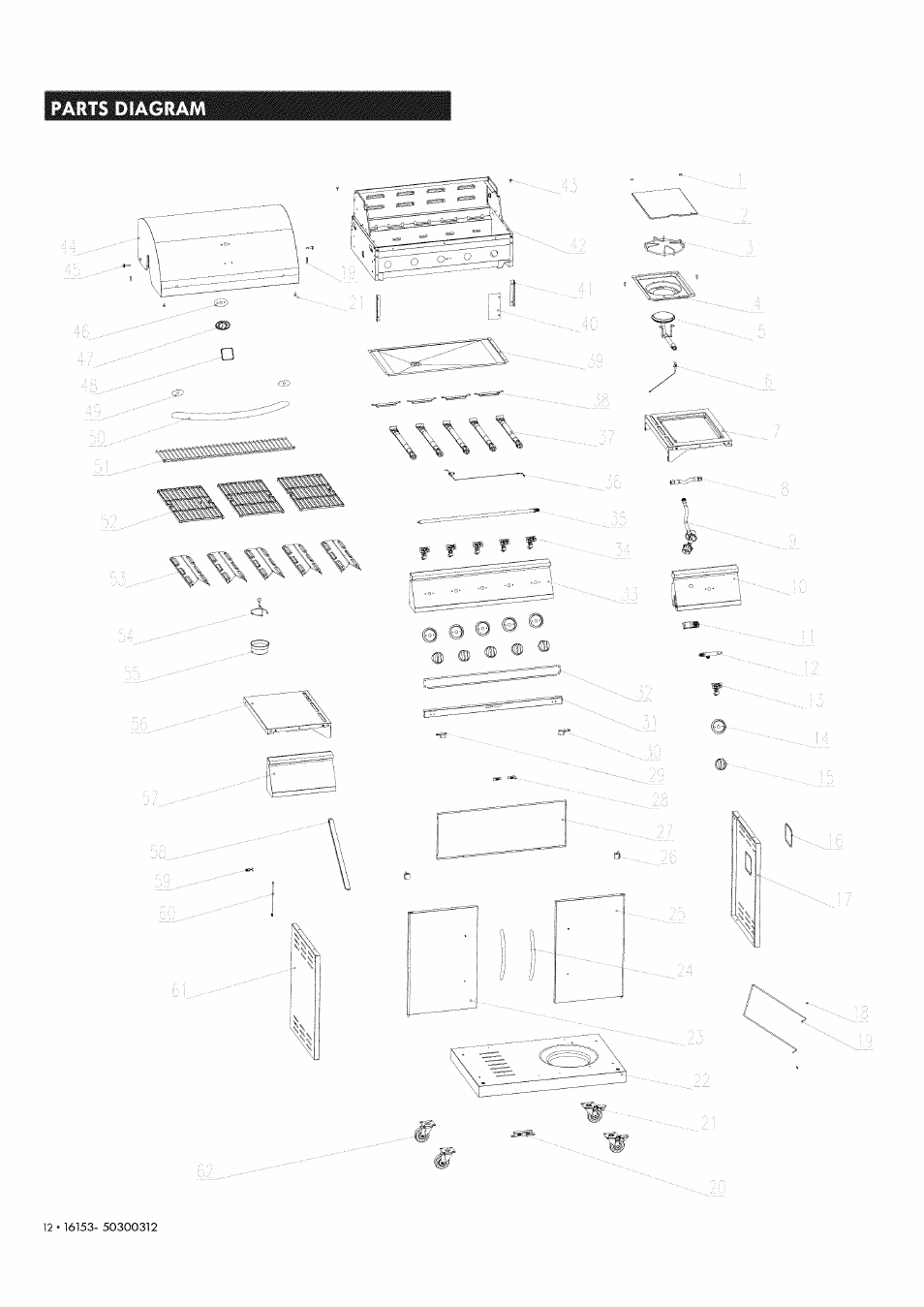 Parts diagram | Kenmore 146.1615311 User Manual | Page 12 / 32