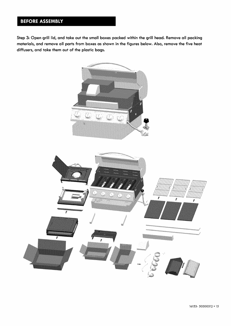 Before assembly | Kenmore 146.1615311 User Manual | Page 15 / 32