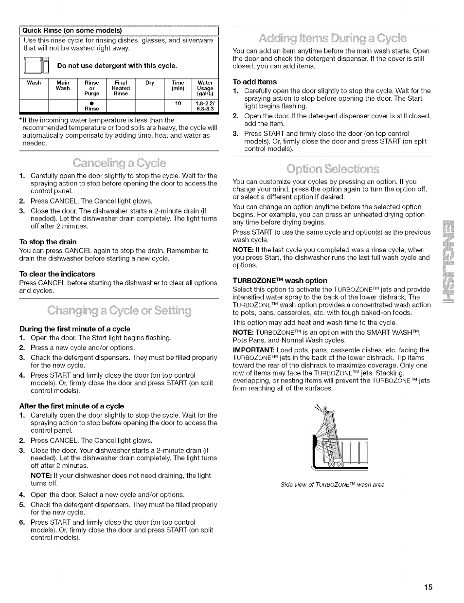 Kenmore 665.1629 User Manual | Page 15 / 64