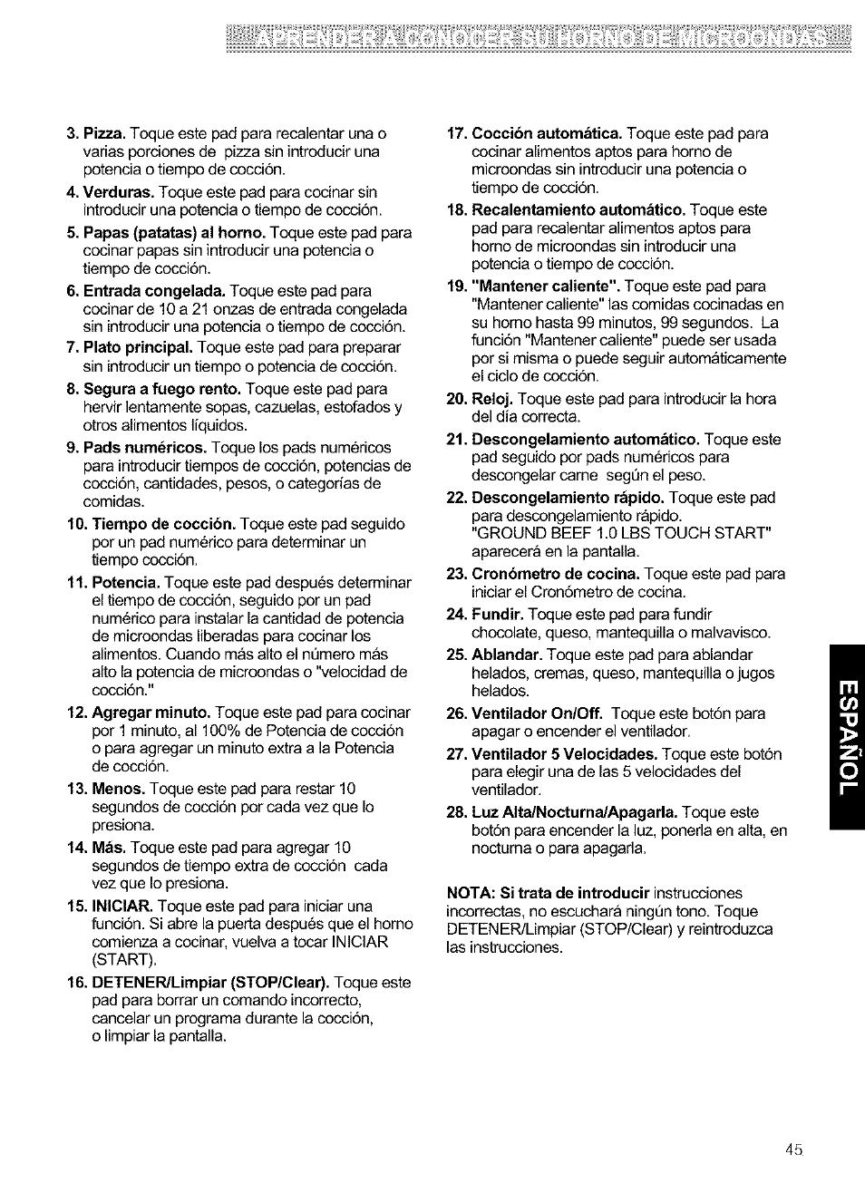 Kenmore ULTRA WAVETM 721.64684 User Manual | Page 45 / 69