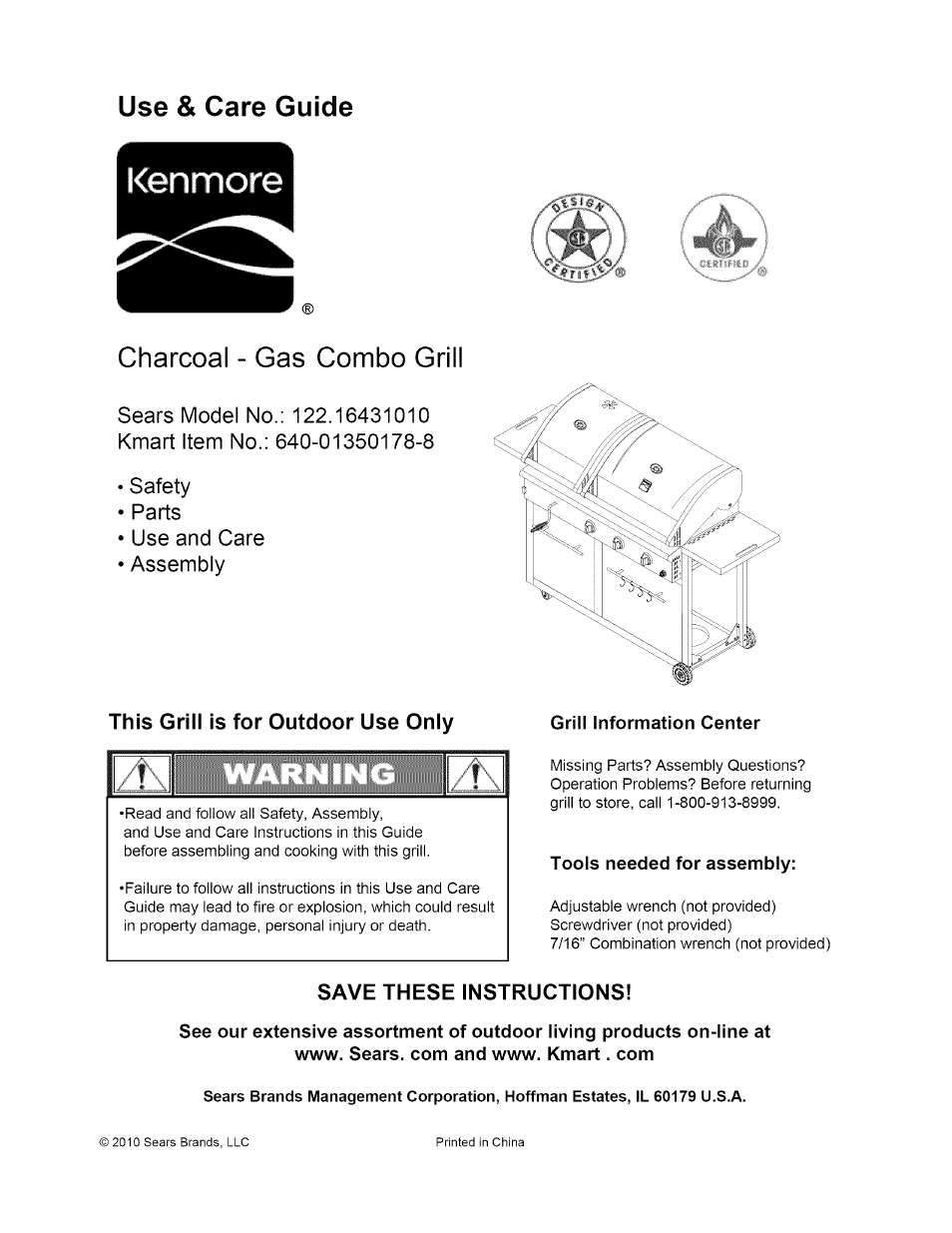 Kenmore 122.1643101 User Manual | 25 pages