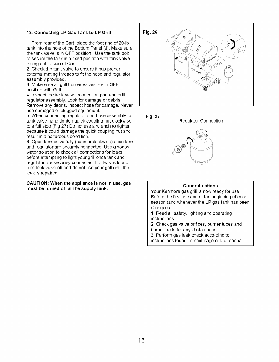 Kenmore 122.1643101 User Manual | Page 15 / 25