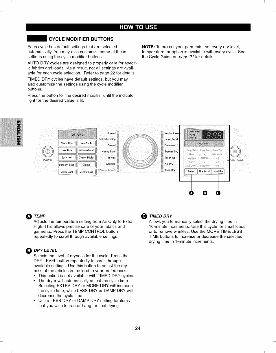 Iii ill, How to use | Kenmore ELITE 796.7927# User Manual | Page 24 / 72