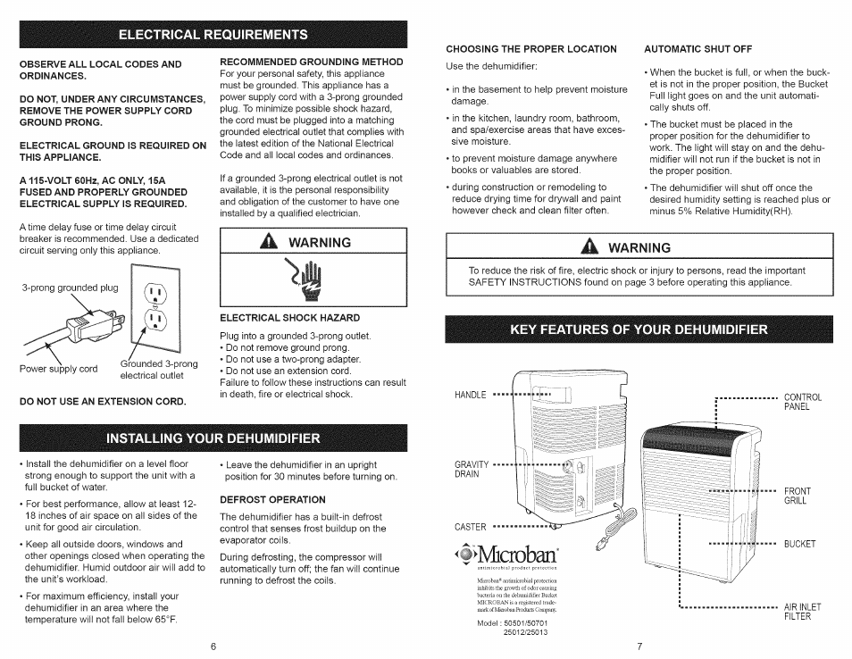 Kenmore 251.50701 User Manual | Page 4 / 8