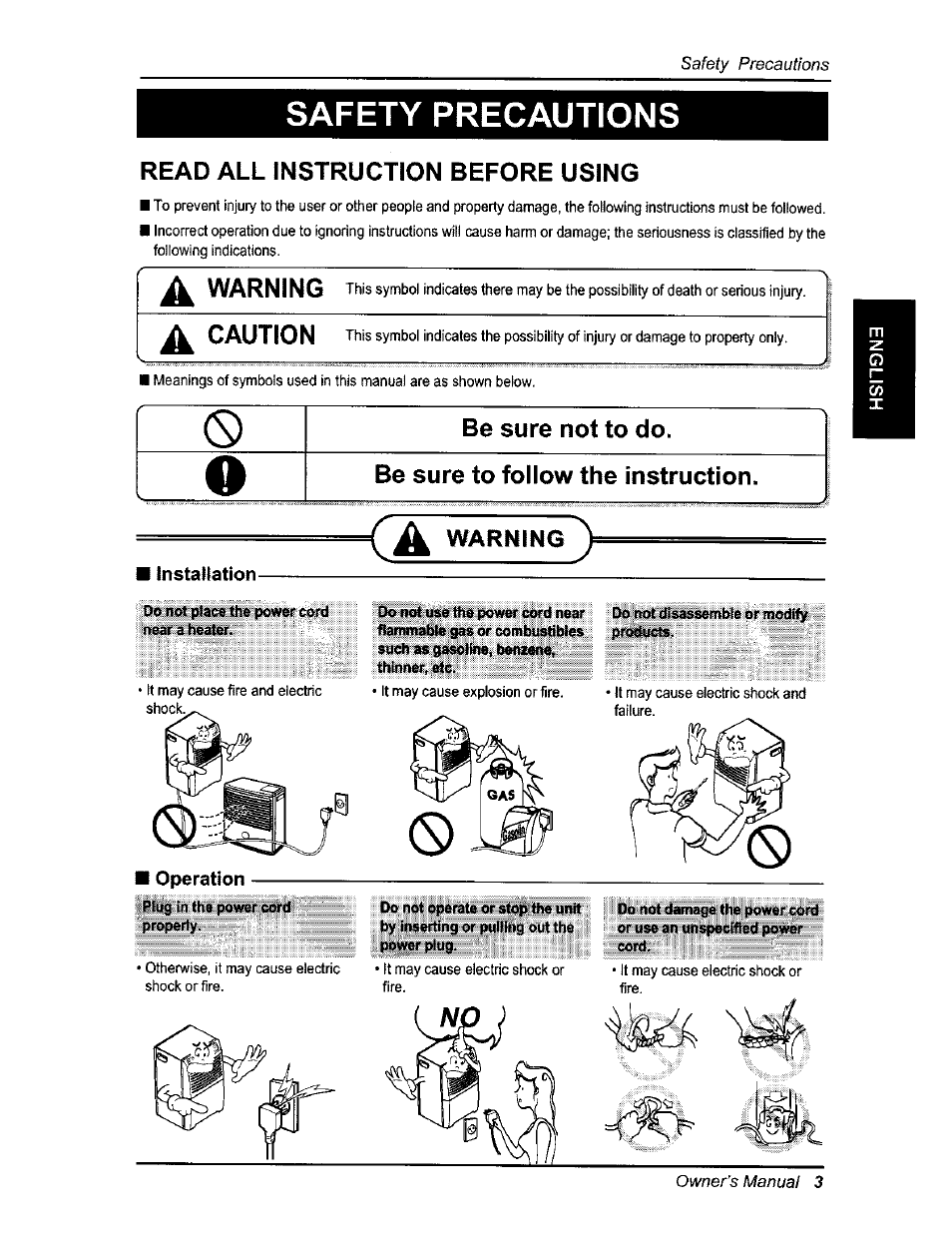 Safety precautions, Power plug, Cord | Kenmore 580.54701 User Manual | Page 3 / 32