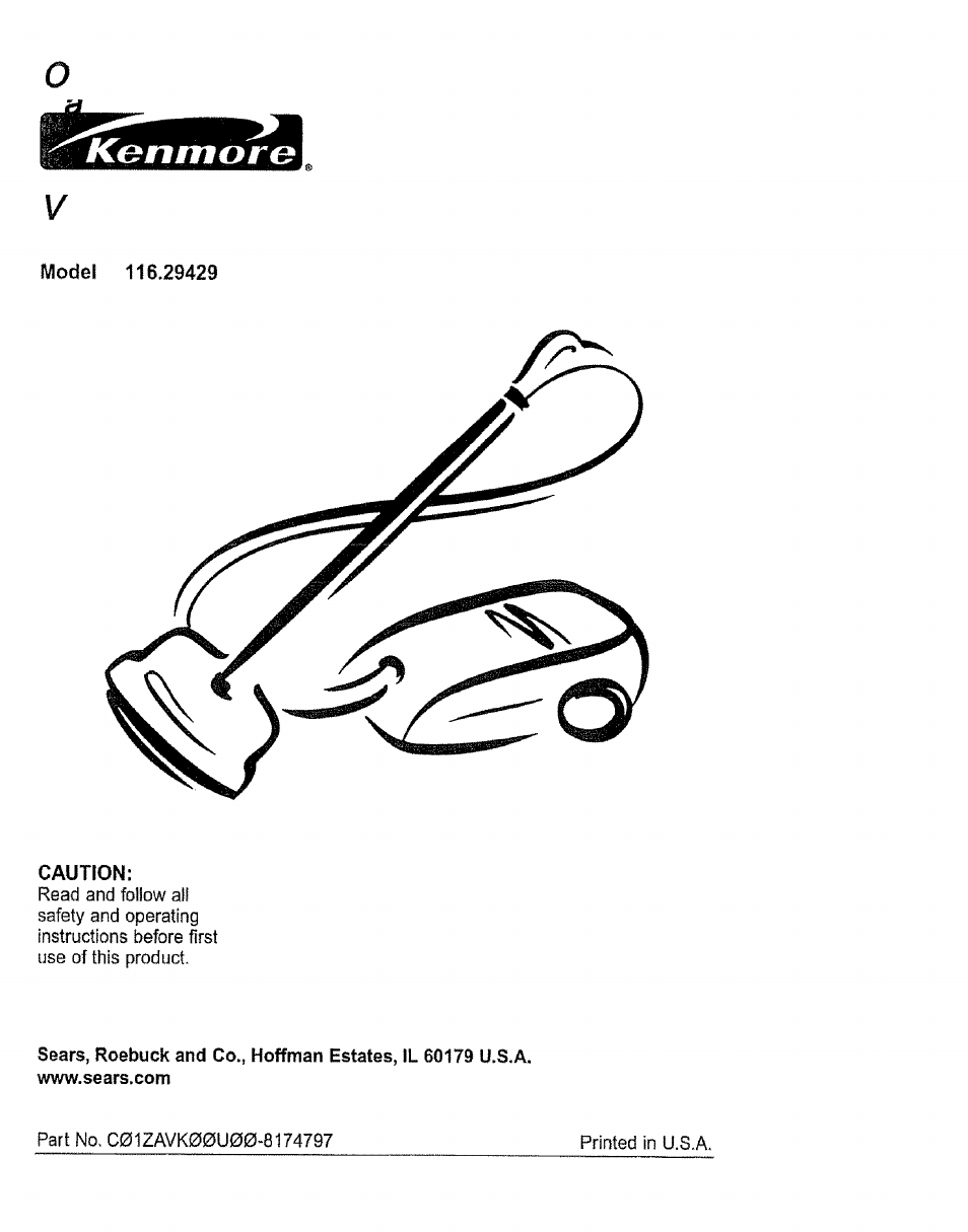 Kenmore 1T6.29429 User Manual | 36 pages