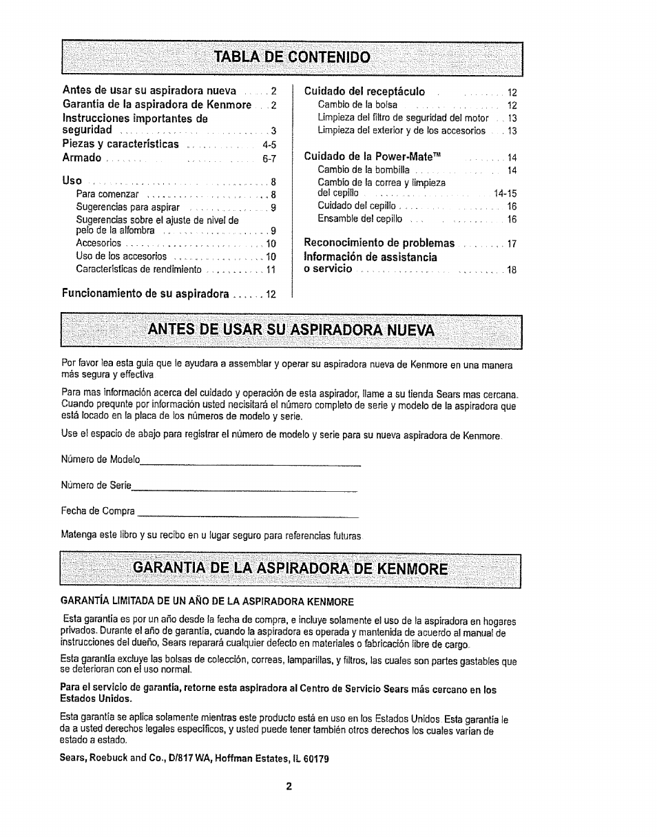 Kenmore 1T6.29429 User Manual | Page 20 / 36