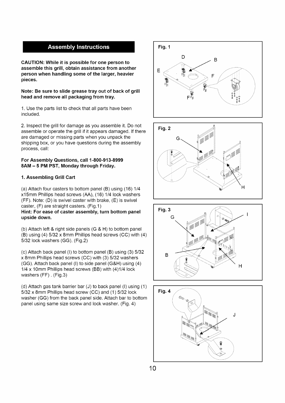 Assembly instructions, Assembly instructions -15 | Kenmore 122.1613411 User Manual | Page 10 / 22