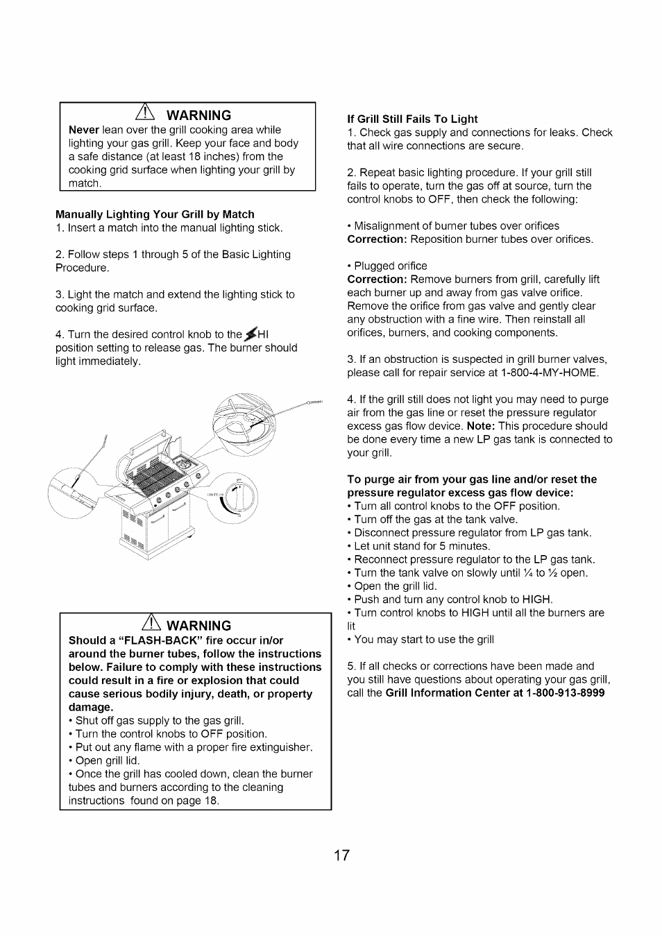 Warning | Kenmore 122.1613411 User Manual | Page 17 / 22