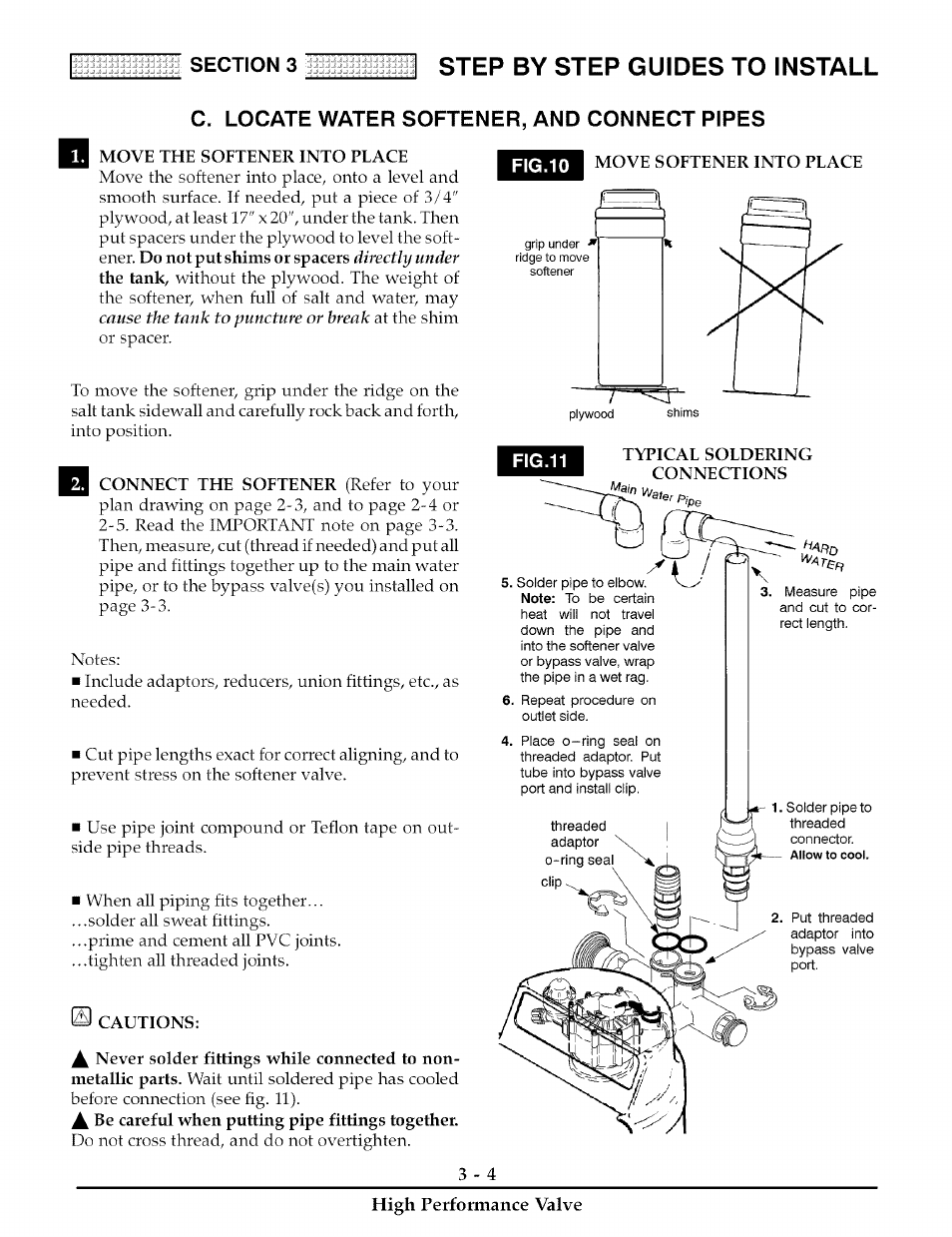 C. locate water softener, and connect pipes, Step by step guides to install | Kenmore 180 User Manual | Page 35 / 40