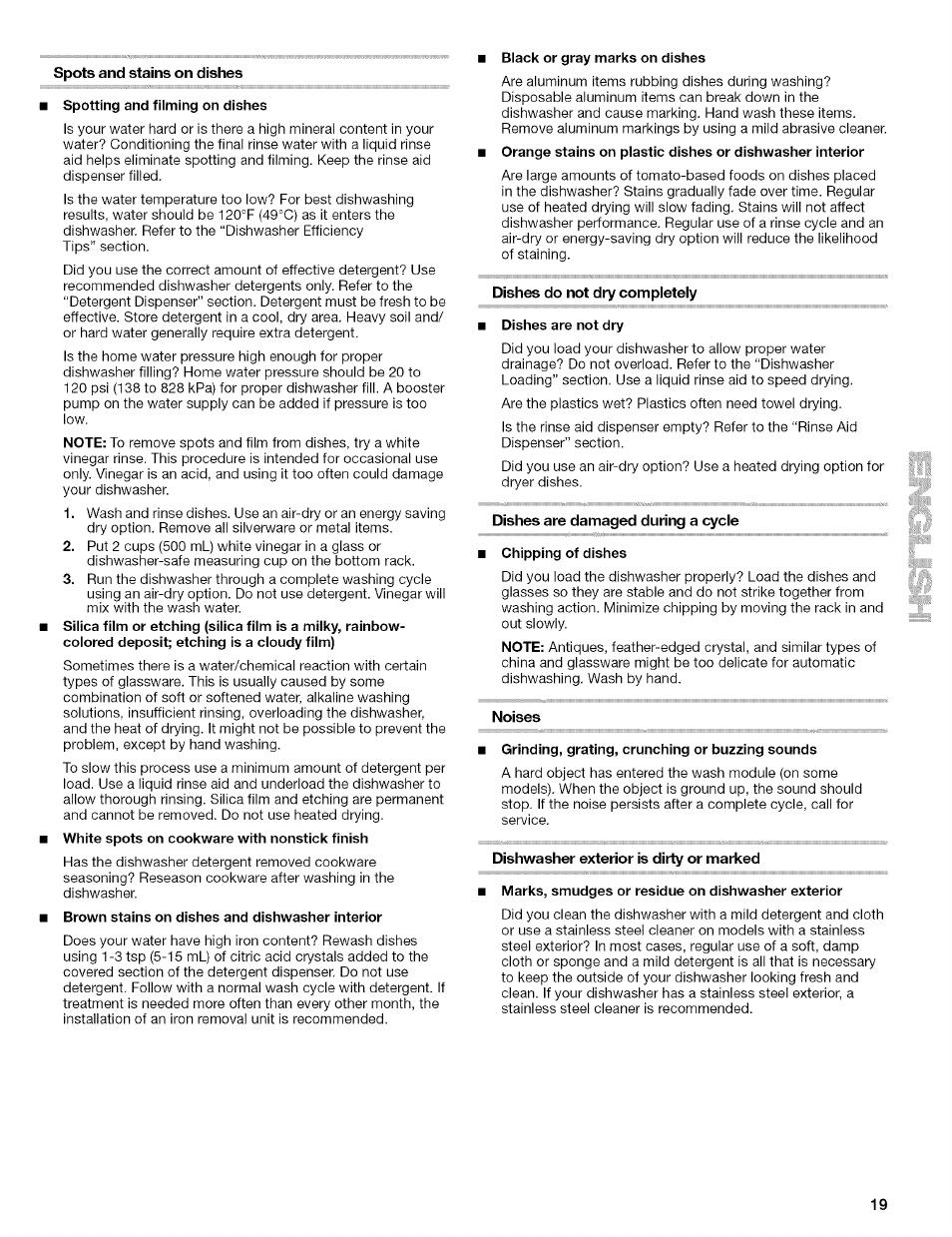 Kenmore ULTRA WASH 665.1602 User Manual | Page 19 / 64