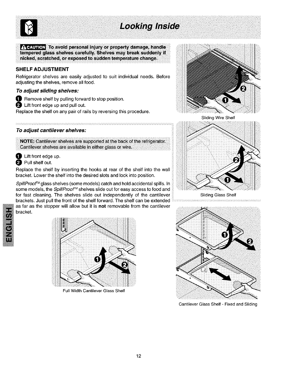 Looking inside | Kenmore 2533184010C User Manual | Page 12 / 20
