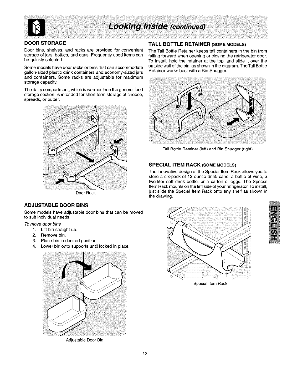 Looking inside, Continued) | Kenmore 2533184010C User Manual | Page 13 / 20