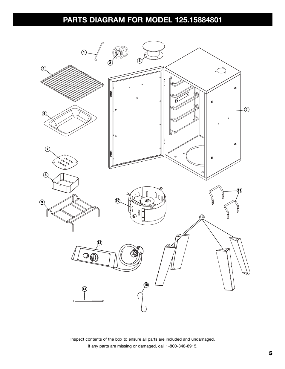 Kenmore 125.15884801 User Manual | Page 5 / 40